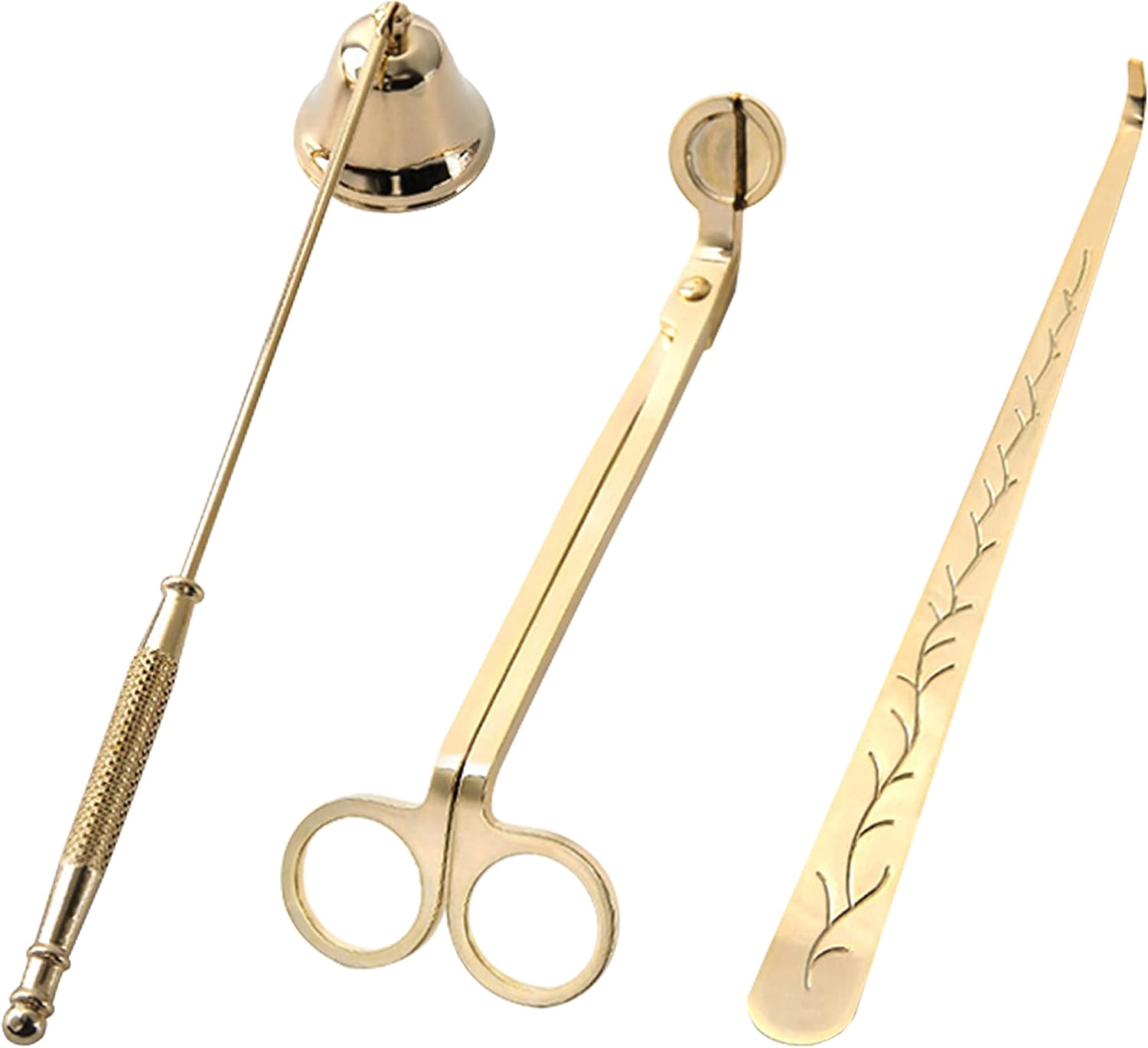ARSUK Candle Snuffer 3 in 1 Candle Wick Trimmer Set, Candle Care Kit