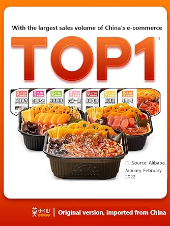 Moxiaoxian Self Heating Hot Pot 4 boxes no Electric Self Cooking Sichuan Spicy soup base instant potato (HotPot E&G box of 4)