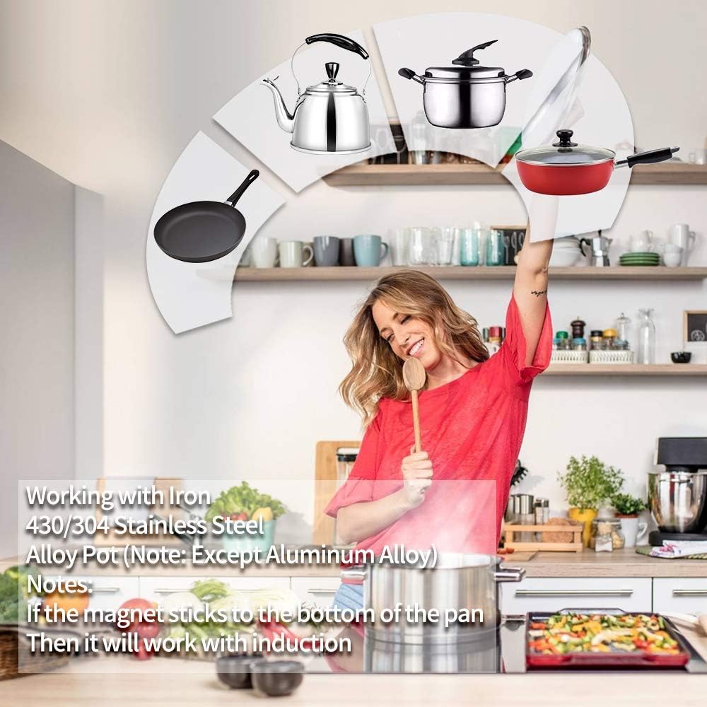 Flаѕh Dеаlѕ - 80% оƒƒ Induction Cooktop 4 Burner, 24 Inch Electric Cooktop with Electronic Knob Control, Built-in Induction Stovetop Hard Wired, 9 Power Levels, 220-240V, 7000W