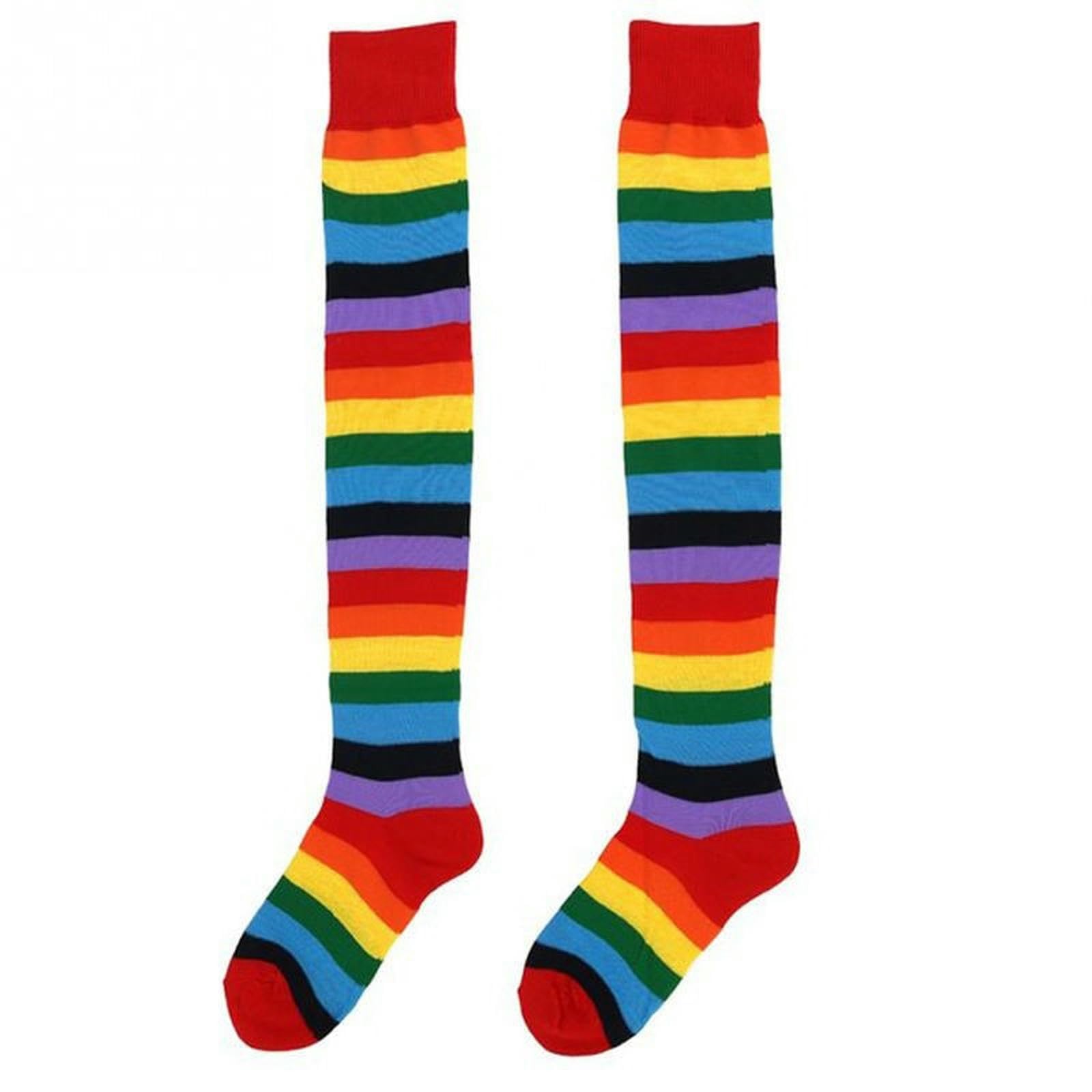 Chaussettes arc-en-ciel thermiques pour femmes en lot de 3 paires rouge taille unique