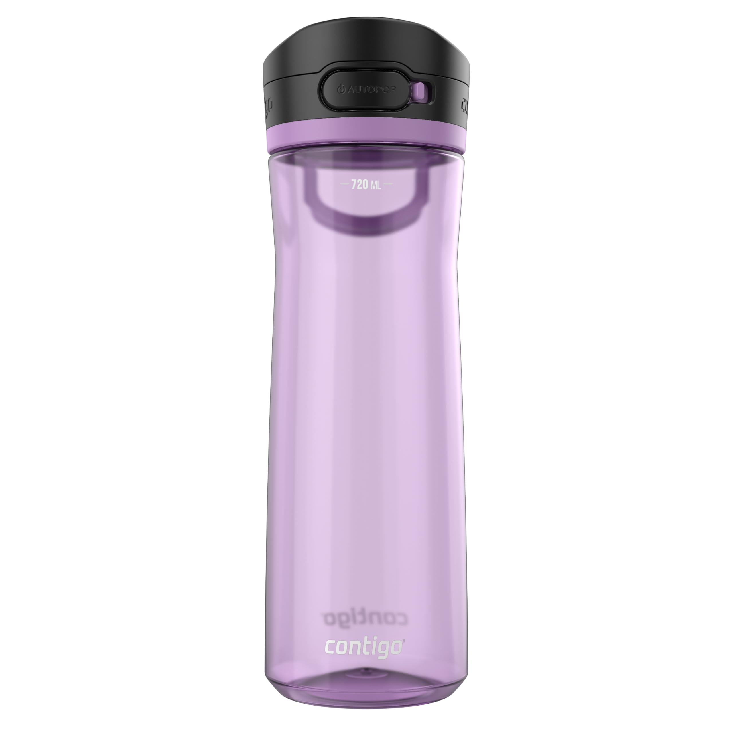 Contigo Jackson Autopop Water Bottle | Large BPA-Free Drinking bottle made from Tritan plastic | 100% leakproof | Sports Drink Flask | Ideal for Outdoor, School, Gym | 720 ml | Pansy