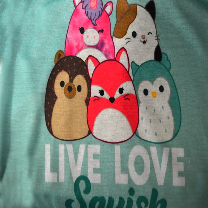 Girls Squishmallows Live Love Squish Pajamas2
