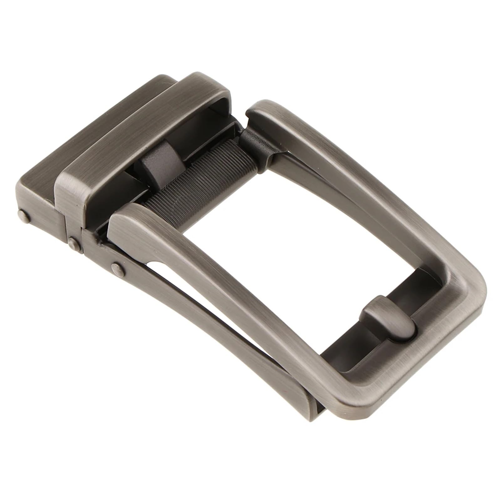 4 Uds. Cinturón de trinquete Rectangular aleación Retro informal for hombre y mujer, hebilla deslizante automática, accesorios cinturón repuesto con bloqueo automático