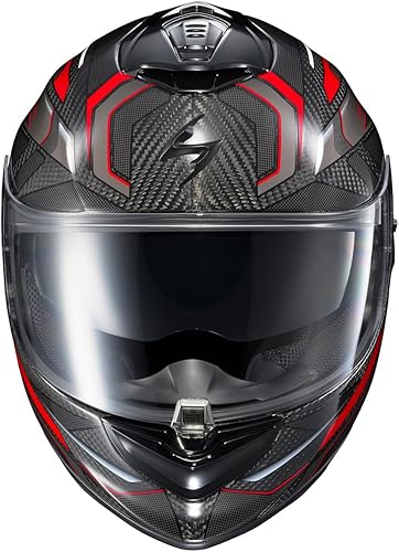 Miniatura 3 de ScorpionEXO ST1400 EVO - Casco integral de motocicleta de fibra de carbono para deporte y turismo urbano - con bolsillos para altavoces con