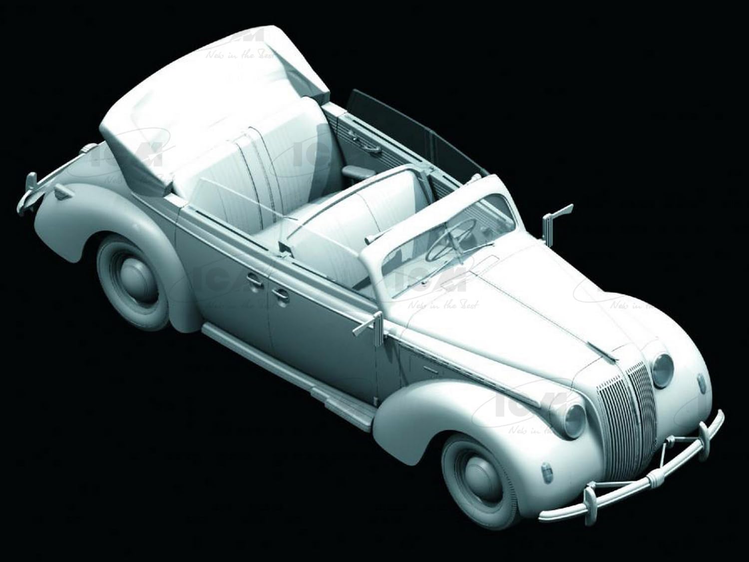 ICM 24021 – 1/24 Opel Admiral Cabriolet plástico Maqueta de
