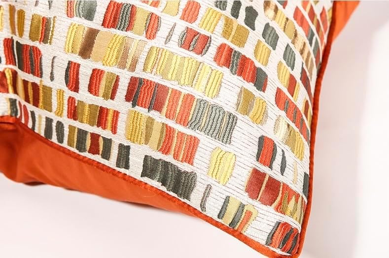 Miniatura 5 de Funda de cojín cuadrada de alta precisión jacquard moderna para sofá, decoración del hogar, 18 x 18 pulgadas (bohemia)