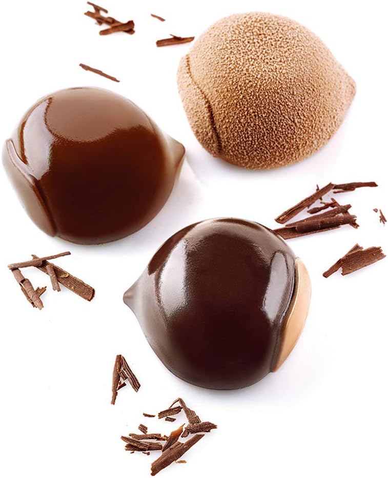 93561 Silicone Mart Maroon Lasse Large (6 Pieces), White, External Dimensions: 11.8 x 6.9 inches (300 x 175 mm)