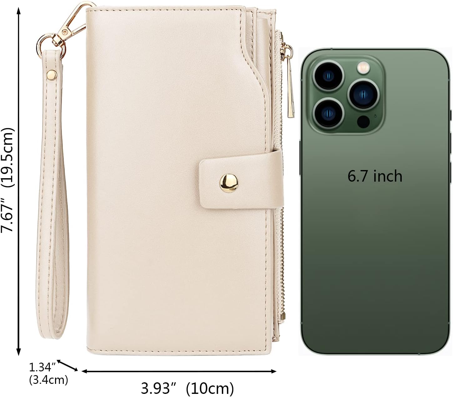 Uromee Wallet Women Vegan Leather RFID Blocking Large Ladies Wristlet Purse Card Holder Organizer Clutch - Image 6