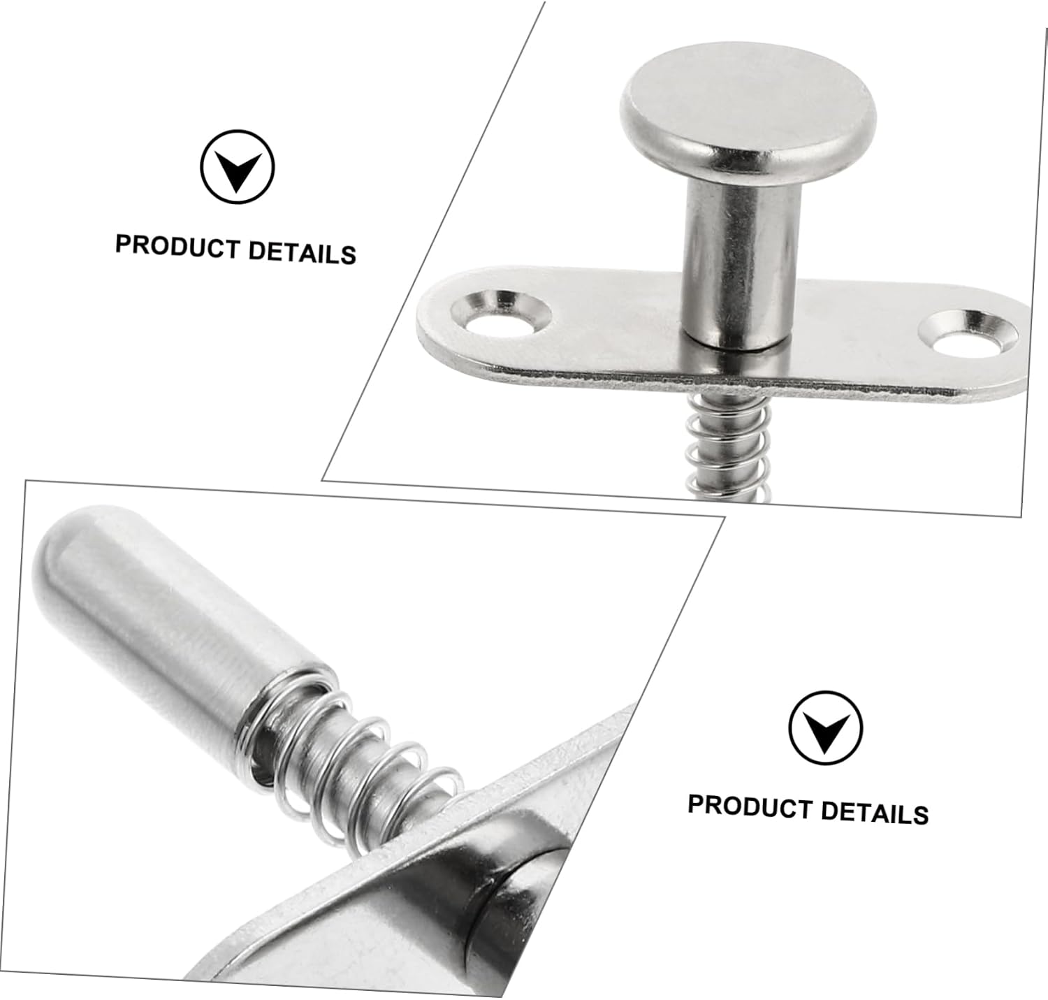 Baby Bed Silver 10 Pcs Iron Spring Latch Furniture Bolt Lock