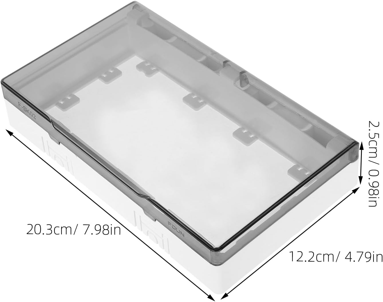 Toddmomy Waterproof Outlet Cover 2-Slot Adhesive Wall Protector Weatherproof Electrical Outlet Cover for Indoor and Outdoor