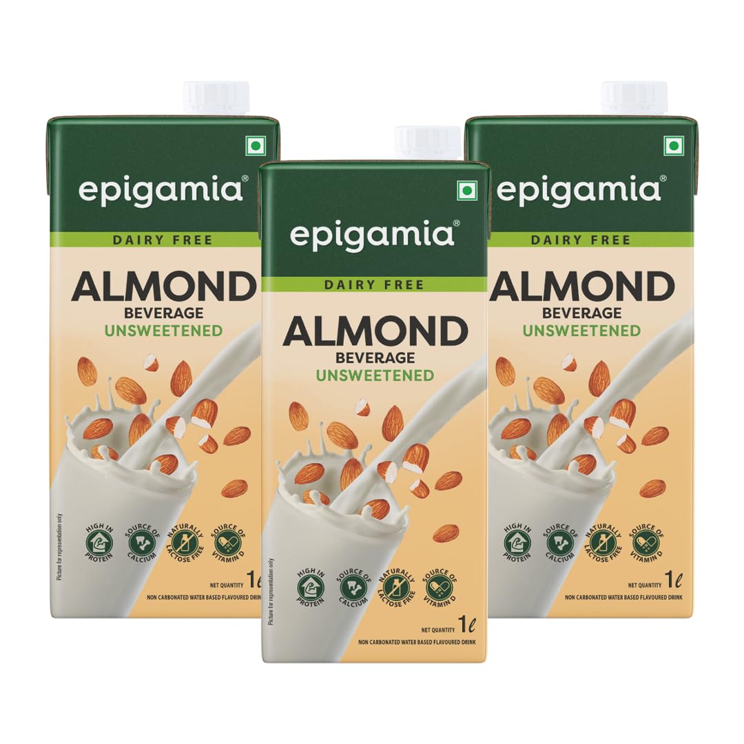 Epigamia Unsweetened Almond Milk - Pack of 3 (B0C69PDBSW) Amazon Price History, Amazon Price Tracker