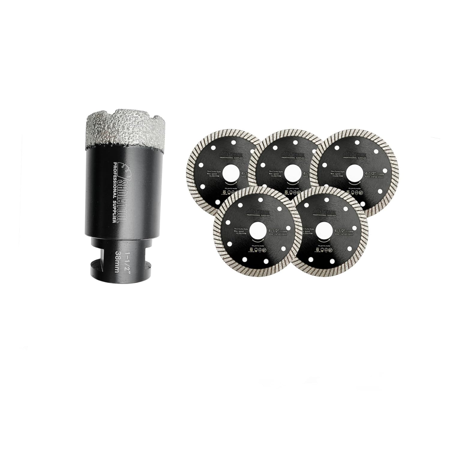 SHDIATOOL Diamond Core Drill Bits for Porcelain Ceramic Tile Marble and Tile Diamond Saw Blade