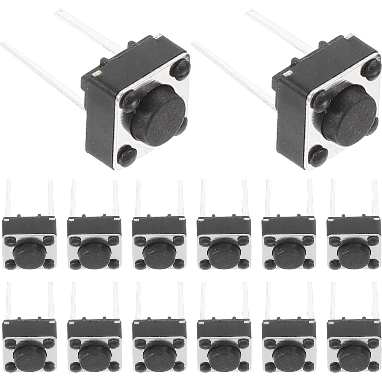 Botones tactiles momentaneos Mobestech de 6x6mm para placa de pruebas y circuitos impresos DIY 8