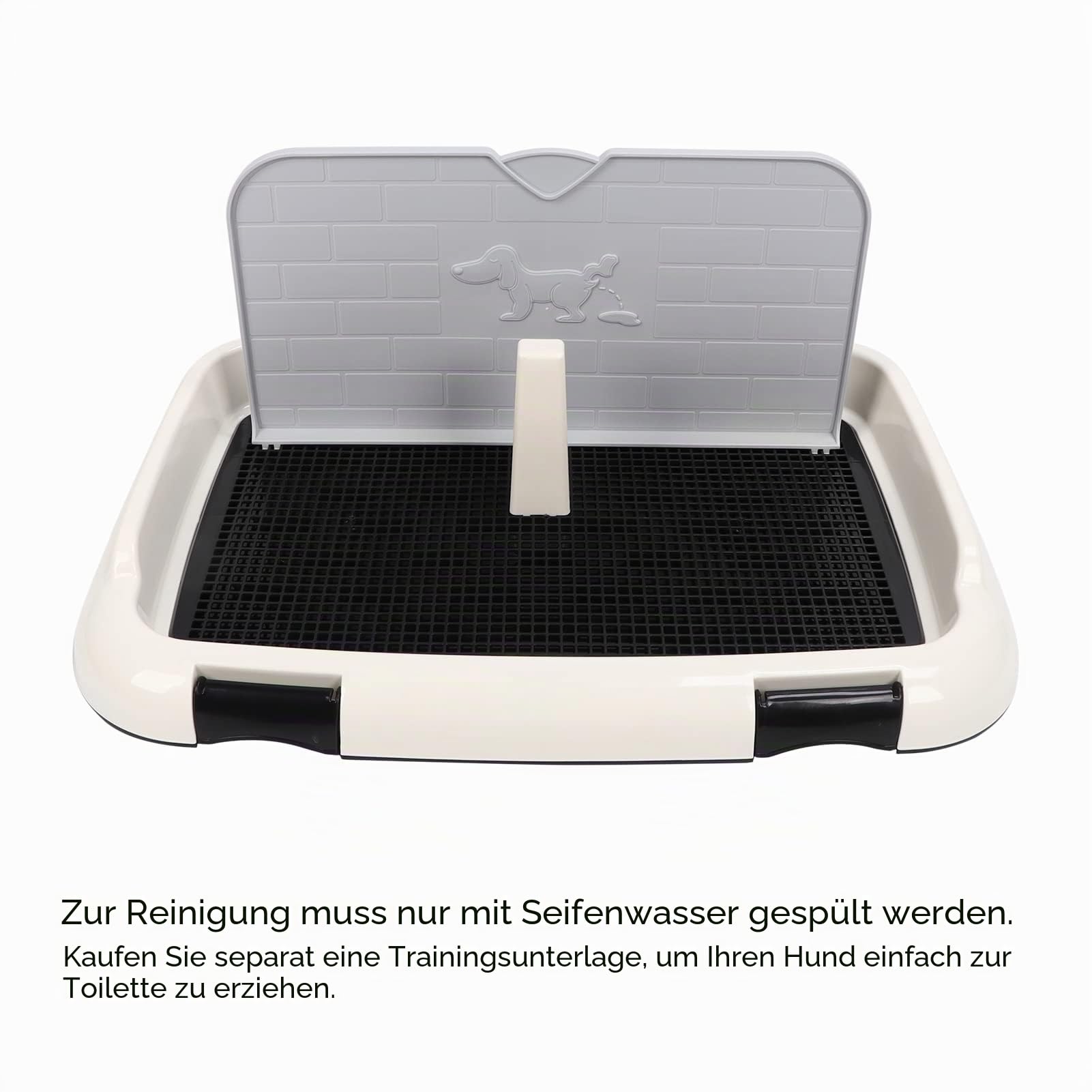 Hundetoilette Hundetoilette Für Kleine Hunde Welpentoilette Hunde Toilette Welpentoilette Für Kleine Hunde,Schwarz Hundetöpfchen Bodenschutz Kunststoff für das Training für Hunde