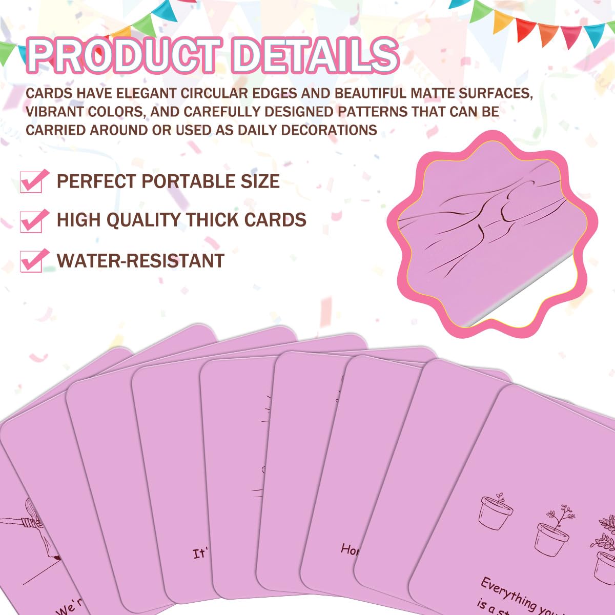Positive Affirmation Cards for Women Inspirational Birthday Gifts for Music Lovers Motivational Cards for Game Nights Easter Mother’s Day Gifts (50pcs)