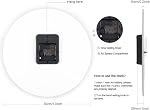 Lafocuse 12 Inch White Wall Clock Silent Non Ticking Batterie Operated, Simple Moderne Horloge de mur analogique pour salon Décor cuisine bureau de chambre, Horloge Murale décoratif