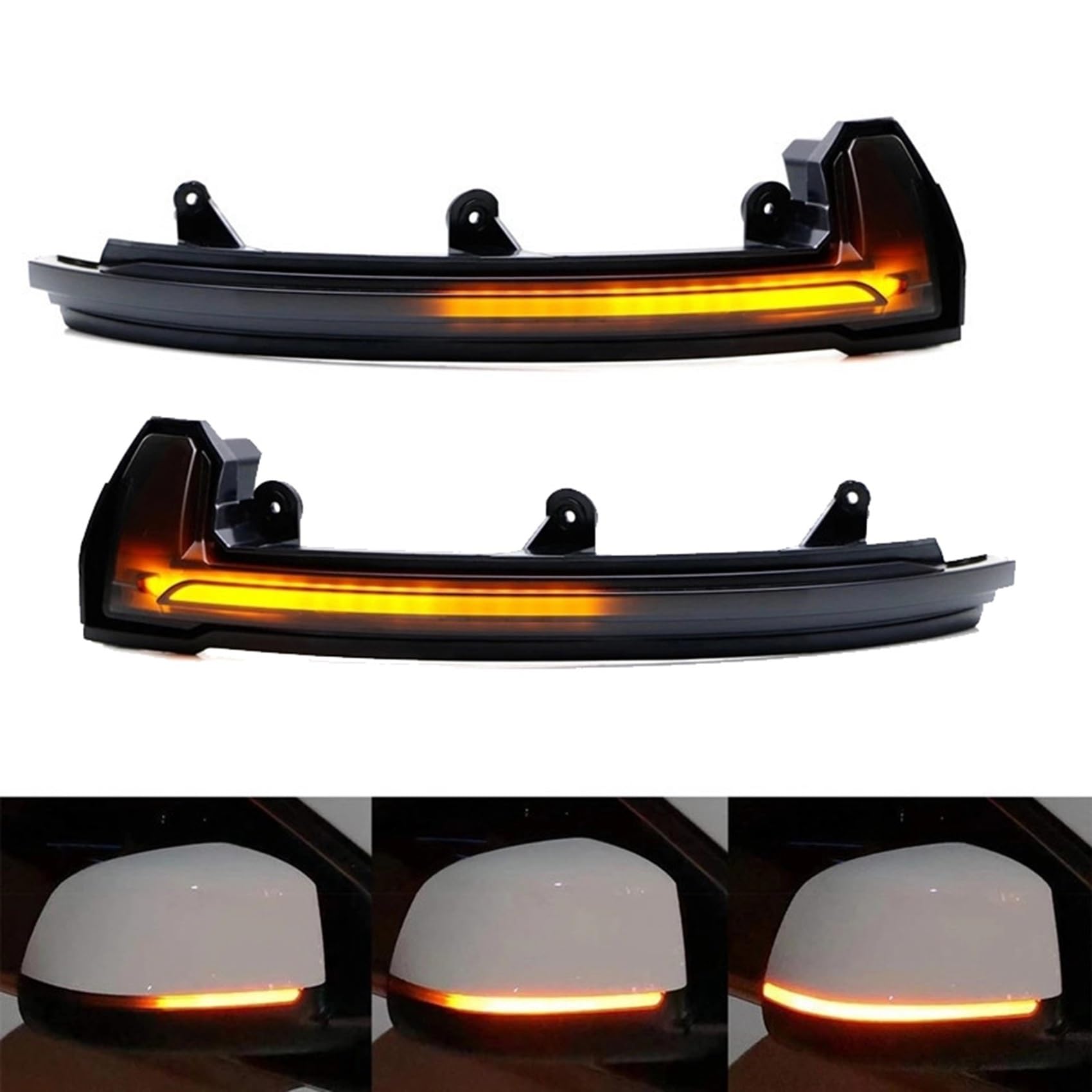 Intermitentes Automóviles Luz LED dinámica para espejo lateral de coche, luz intermitente, lámpara indicadora de señal de giro para Cayenne 2015 2016 2017 2018