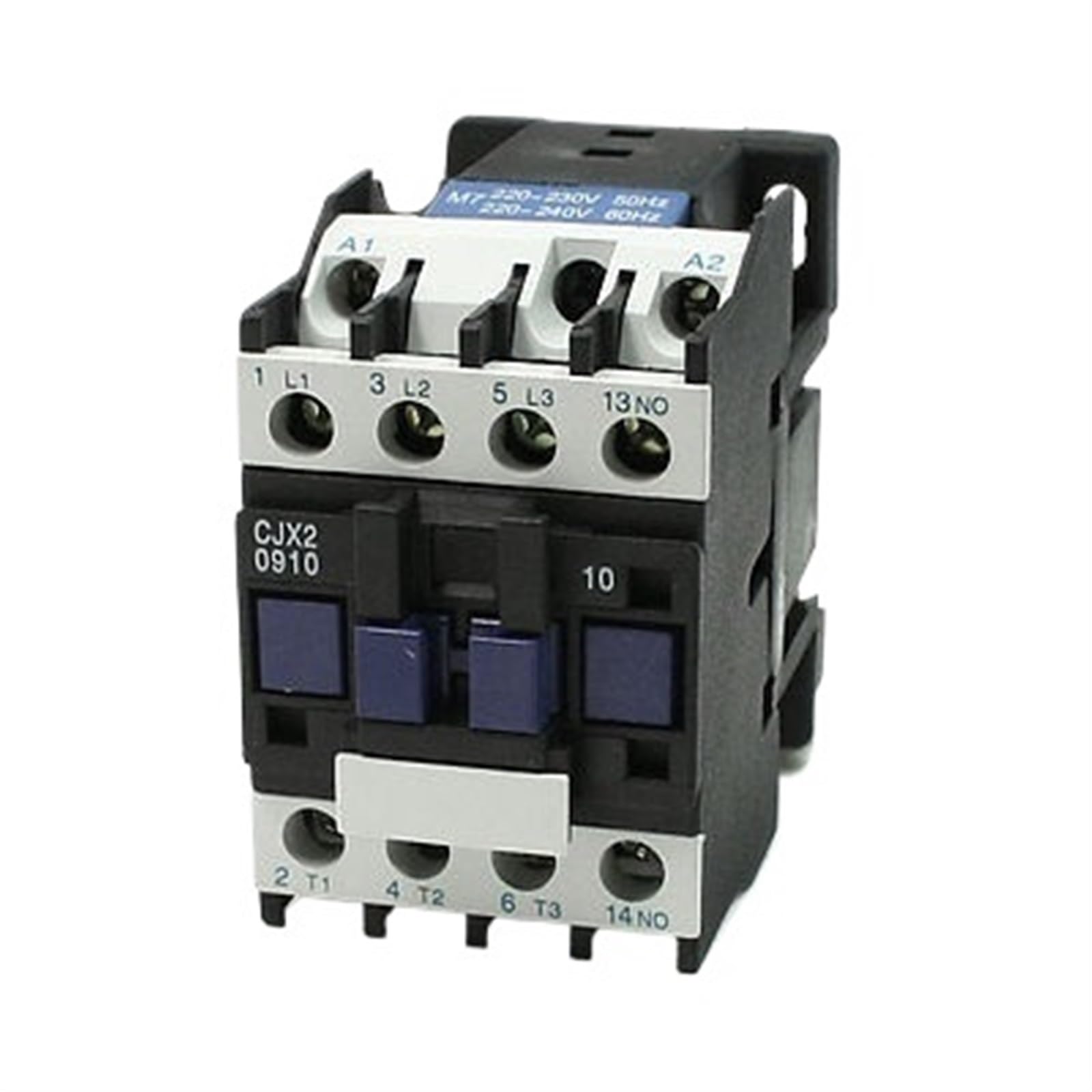 Contactor de CA CJX2-09 de 25A para control estable de motor trifásico con interruptor 1NO 2