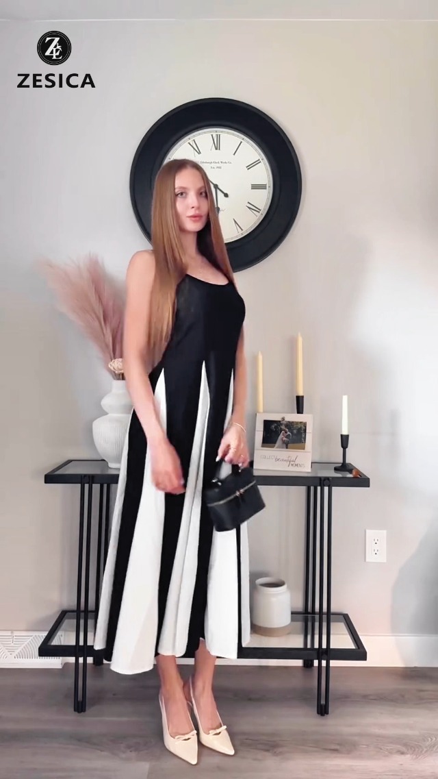 ZESICA Women's Summer Spaghetti Strap Cocktail Maxi Dresses 2025