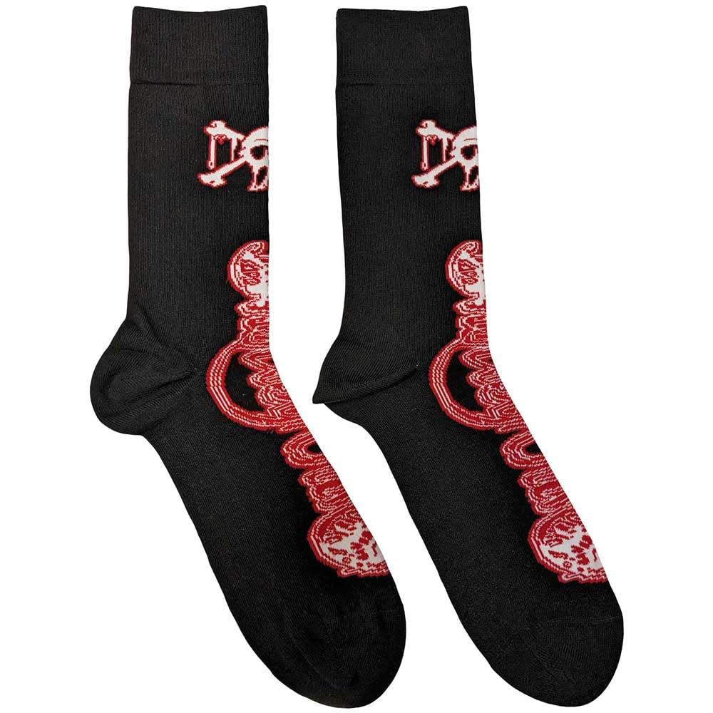 Motley Crue Dr Feelgood Band Logo Ankle Socks - Black - One Size