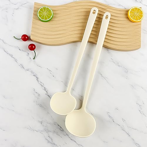 Miniatura 4 de Espátula de silicona en forma de hongo de grado alimenticio ideal para freír y servir sopa, y adecuada para usar con sartenes antiadherentes