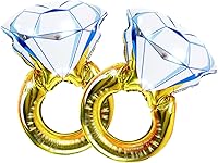 Vista 1 de 2 globos de Mylar de compromiso, compromiso de matrimonio, suministros de fiesta de despedida de soltera de boda.