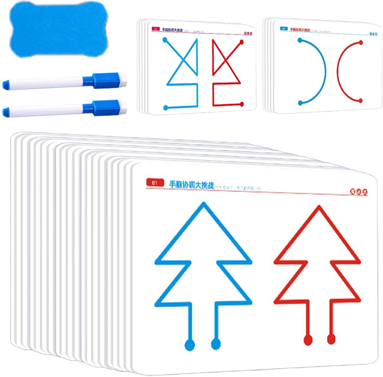 Brain Development Training Cards, Hand Brain Coordination Game Cards, Left and Right Development Game, for Parent-Child Interaction