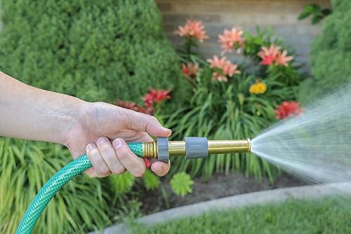 Miniatura 10 de Solterra Boquilla de manguera de jardín de 7 patrones con gatillo trasero