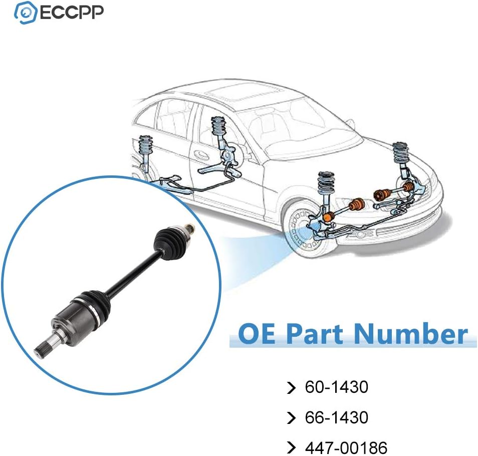 ECCPP CV Axle Drive Shafts Assembly Replacement for 2005-2006 for Honda Odyssey 3.5L Front Left Right 66-4224