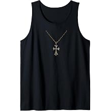 The GoldCross GoldChain PaveDiamond Tank Top