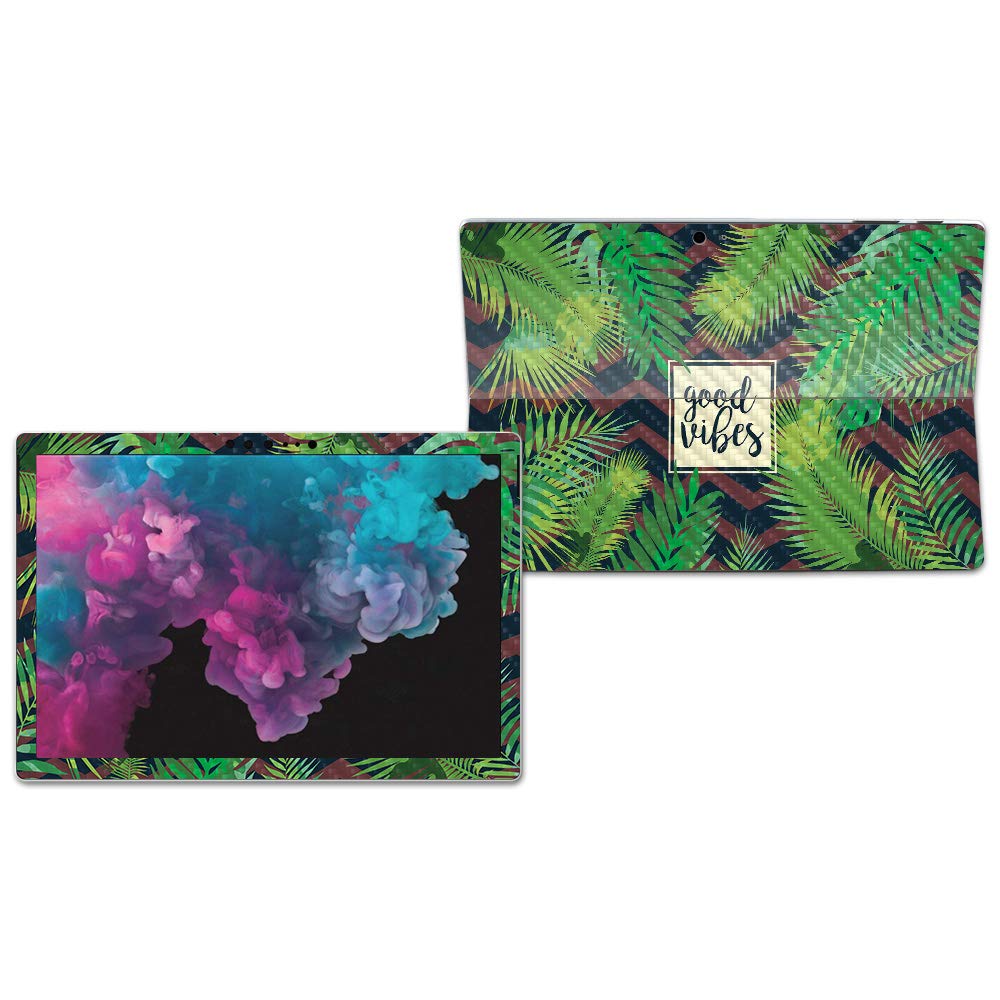 MIGHTY SKINS MightySkins Carbon Fiber Skin for Microsoft Surface Pro 6 - Vibes | Protective, Durable Textured Carbon Fiber Finish | Easy to Apply, Remove, and Change Styles | Made in The USA