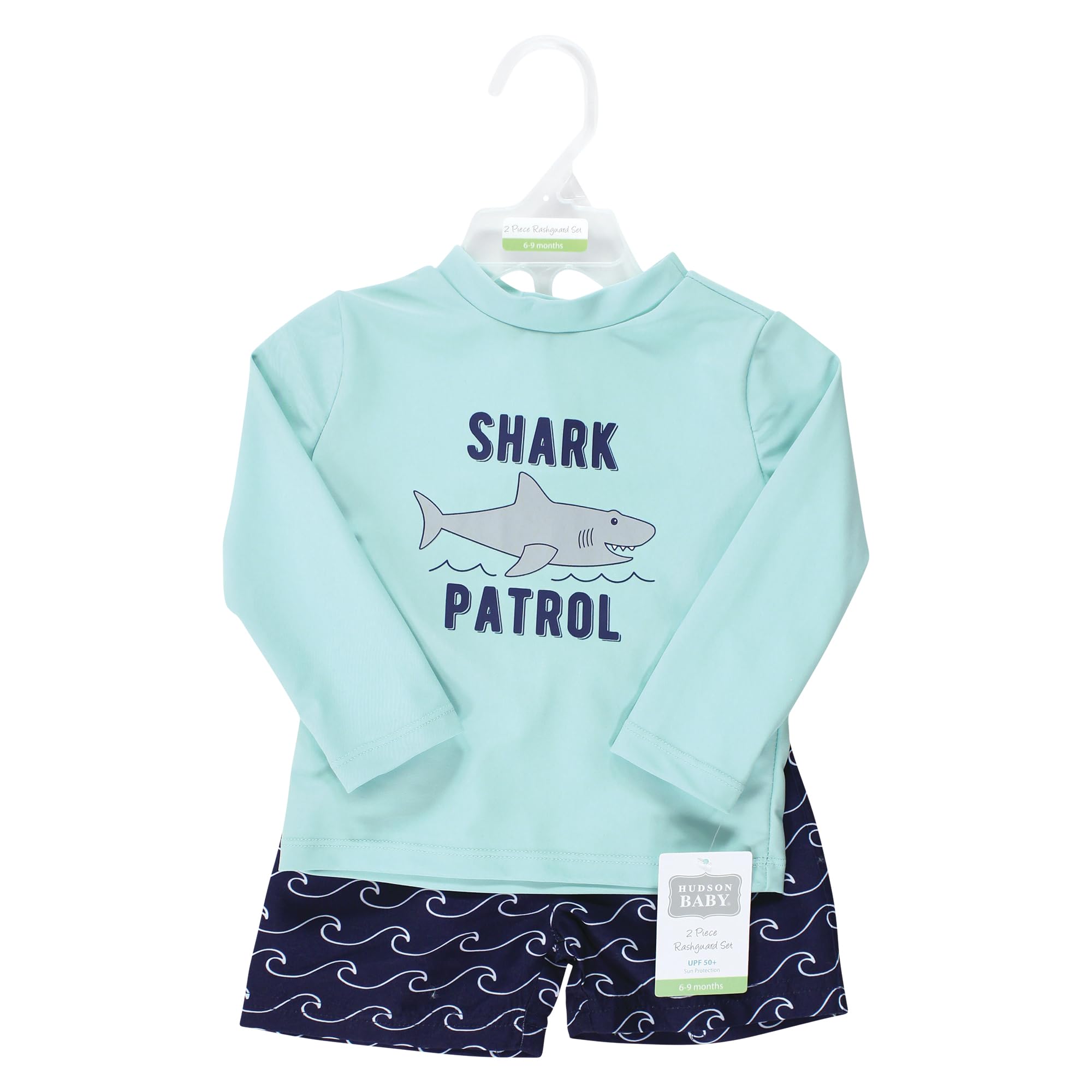 Hudson Baby Zestaw Rashguard do pływania, Shark Patrol, 3-6 miesi?cy