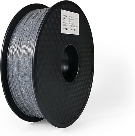 review PARACAMISETAS Marble PLA Filament 1.75mm, Neatly Wound 3D Printer Filament Roll 2.2lbs Spool, White/Gray Marble Stone Color 3D Printing Material for FDM Printer, 0.02mm Fillament Vacuum Packaging,