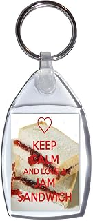 Keep Calm and Love a Jam Sandwich - Keyring