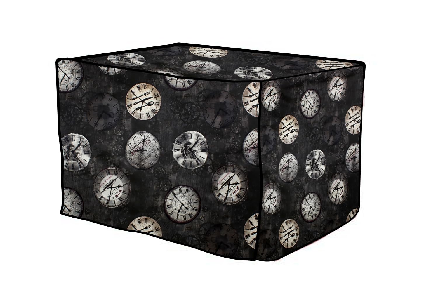The Furnishing Tree OTG cover compatible for Morphy Richards 60 Liters OTG 60RCSS, Waterproof, Dustproof, Wipeable, Cover Size In CM: (65x45x33), Analog Pattern Black — Amazon image 4