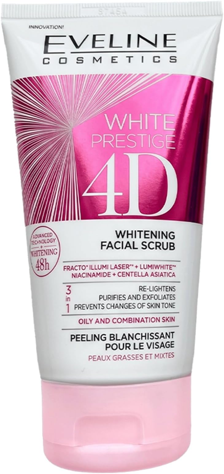 White Prestige 4D Whitening Facial Scrub, 150 ML