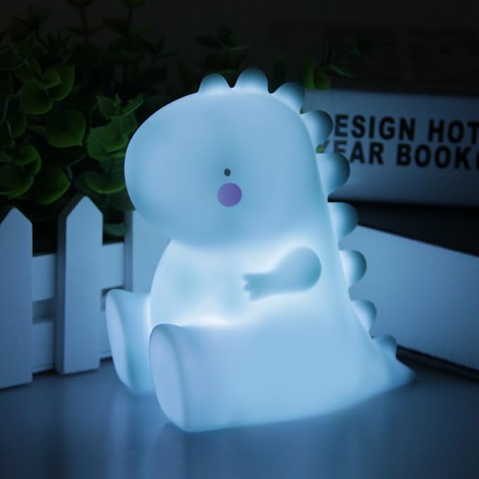 Hoofun Dinosaur Night Light Kids Blue Baby Night Lights, LED Toddler