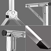 Vista 5 de Foldable Laundry Drying Rack, Heavy-Duty Laundry Drying Rack, Clothes Drying Rack, Heavy Duty Garment Rack, 47-94 Inches Extendable, Free-Standing