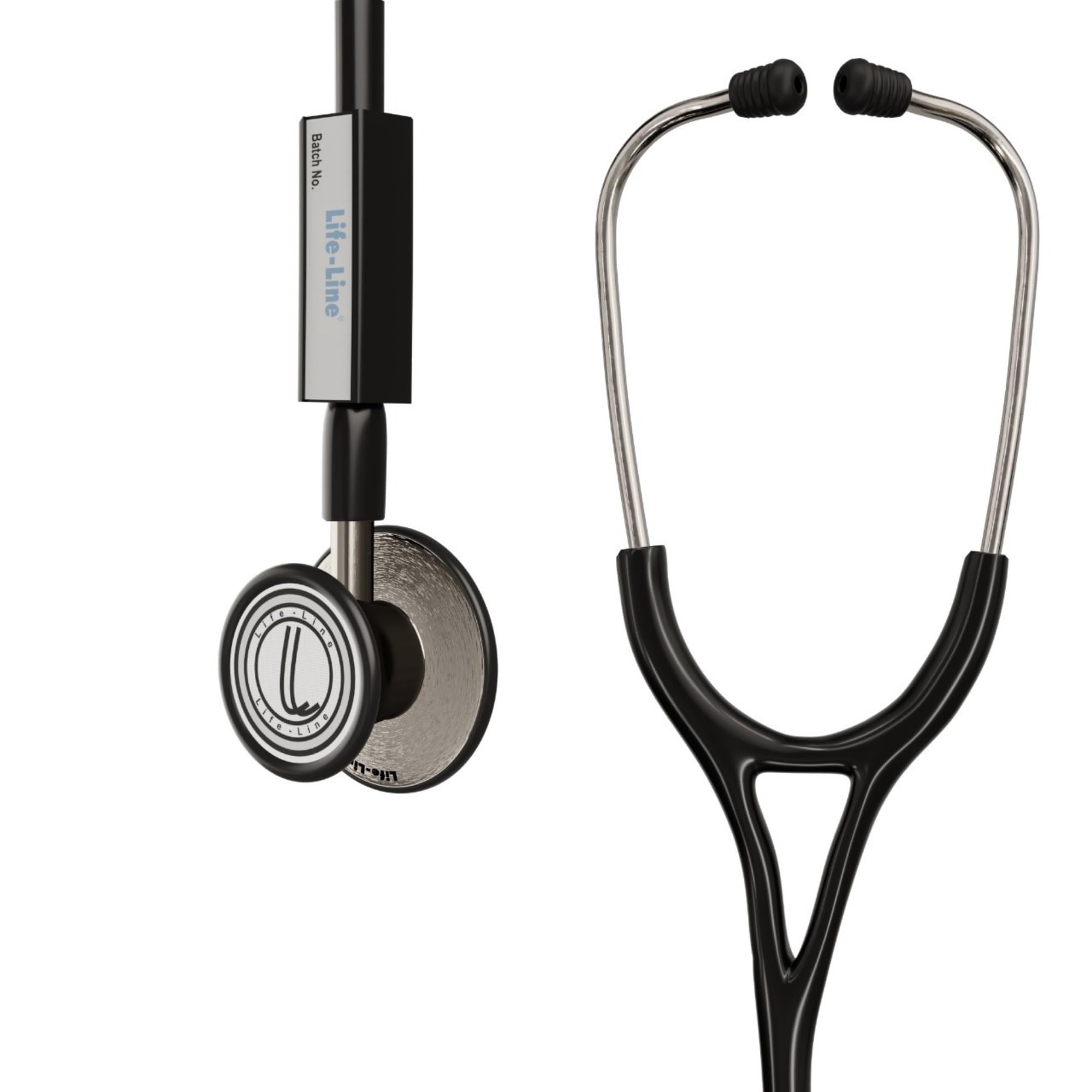 LIFE LINE Max3 SS Stethoscope (Black) | Dual Side Diaphragm Chest Piece for Adult and Paediatric | 2-way Tube | Suitable for Doctors-image-23