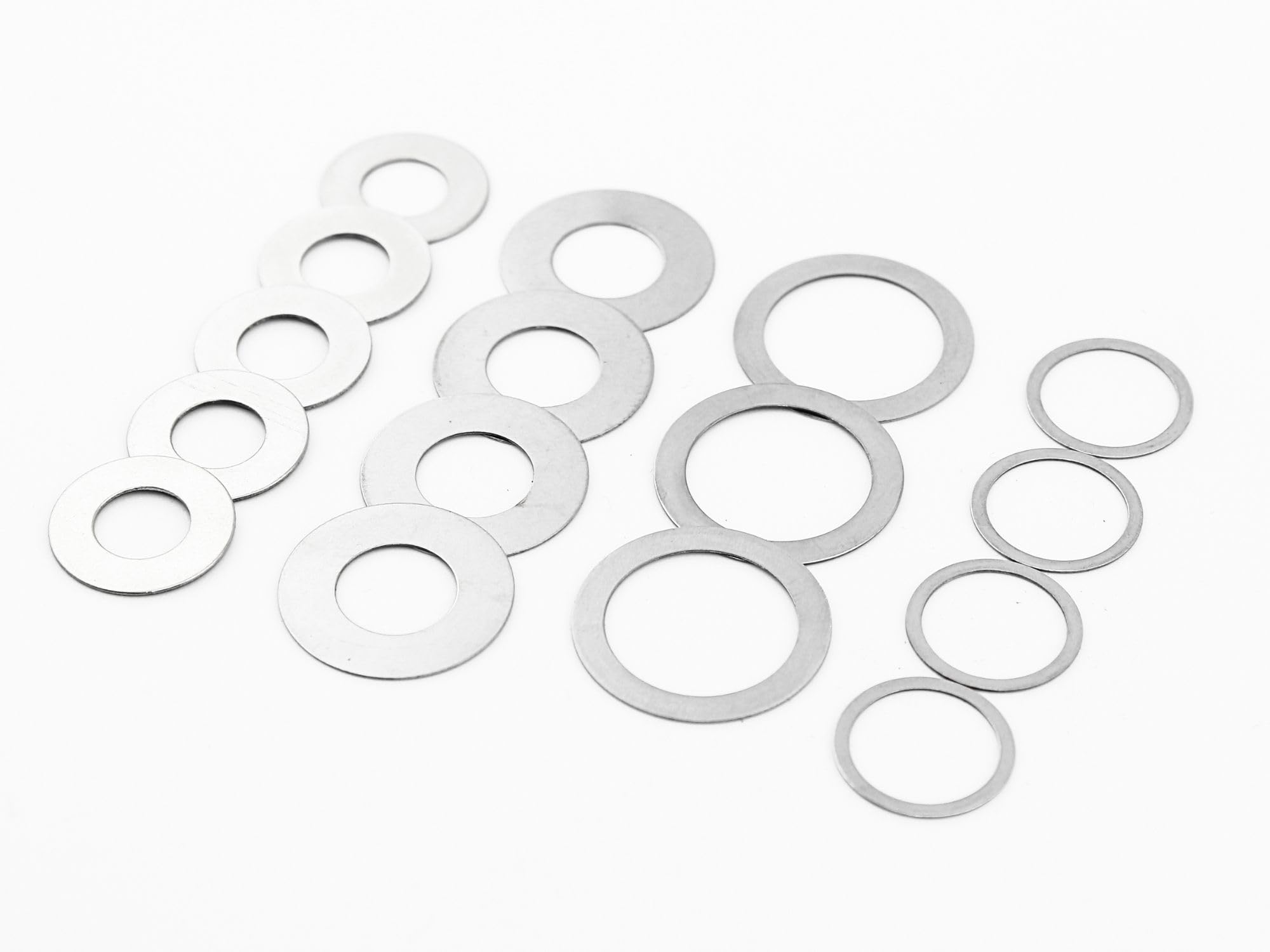 Passscheiben 20x28x1 mm DIN988 50 Stück Edelstahl A2 rostfrei - rcbay