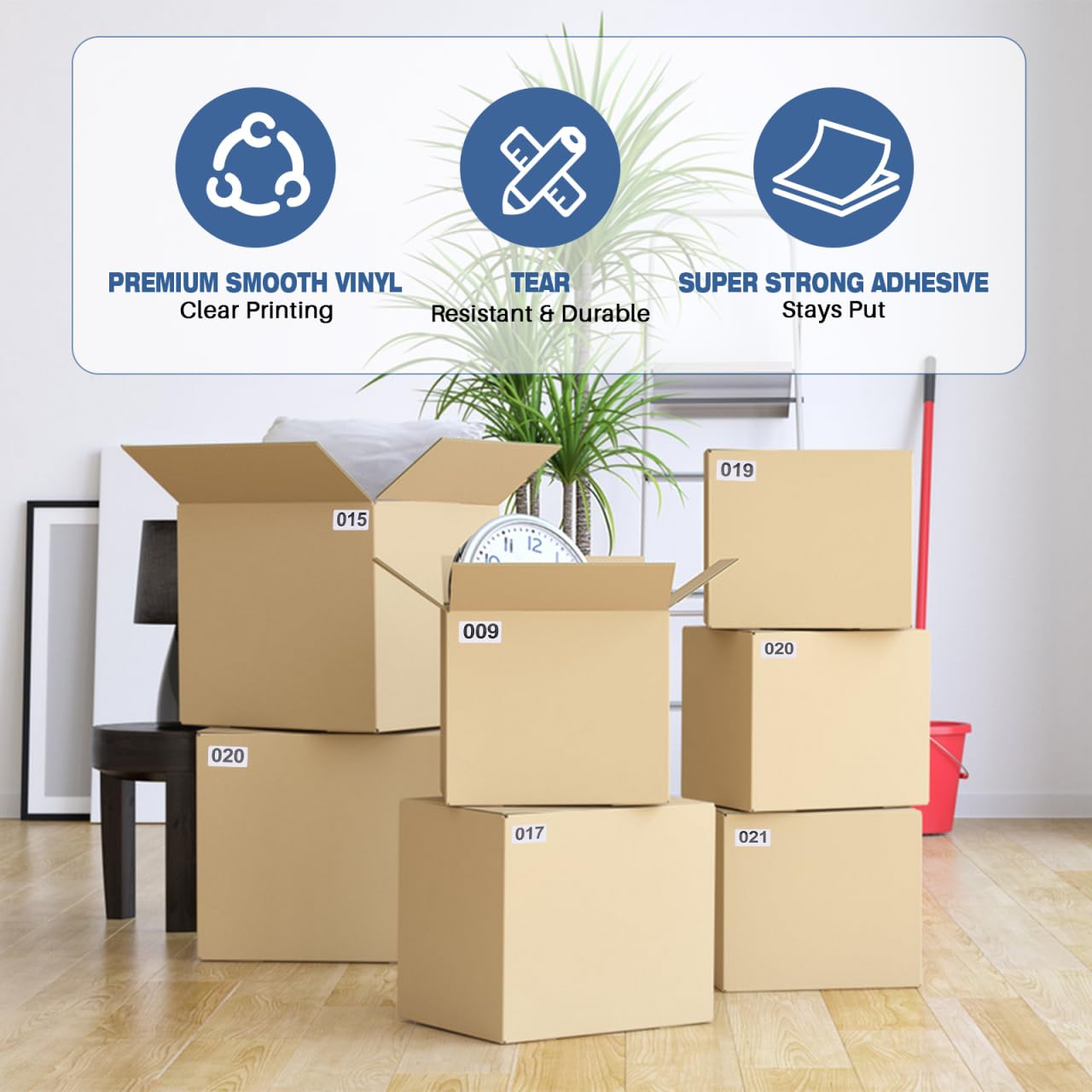 Consecutive Number Labels 9001-10000 - 1 Inch Round Stickers - 1000 Count Roll - Inventory - View #12