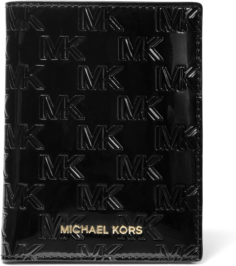 Michael Kors Bedford Travel Medium Passport Wallet Black