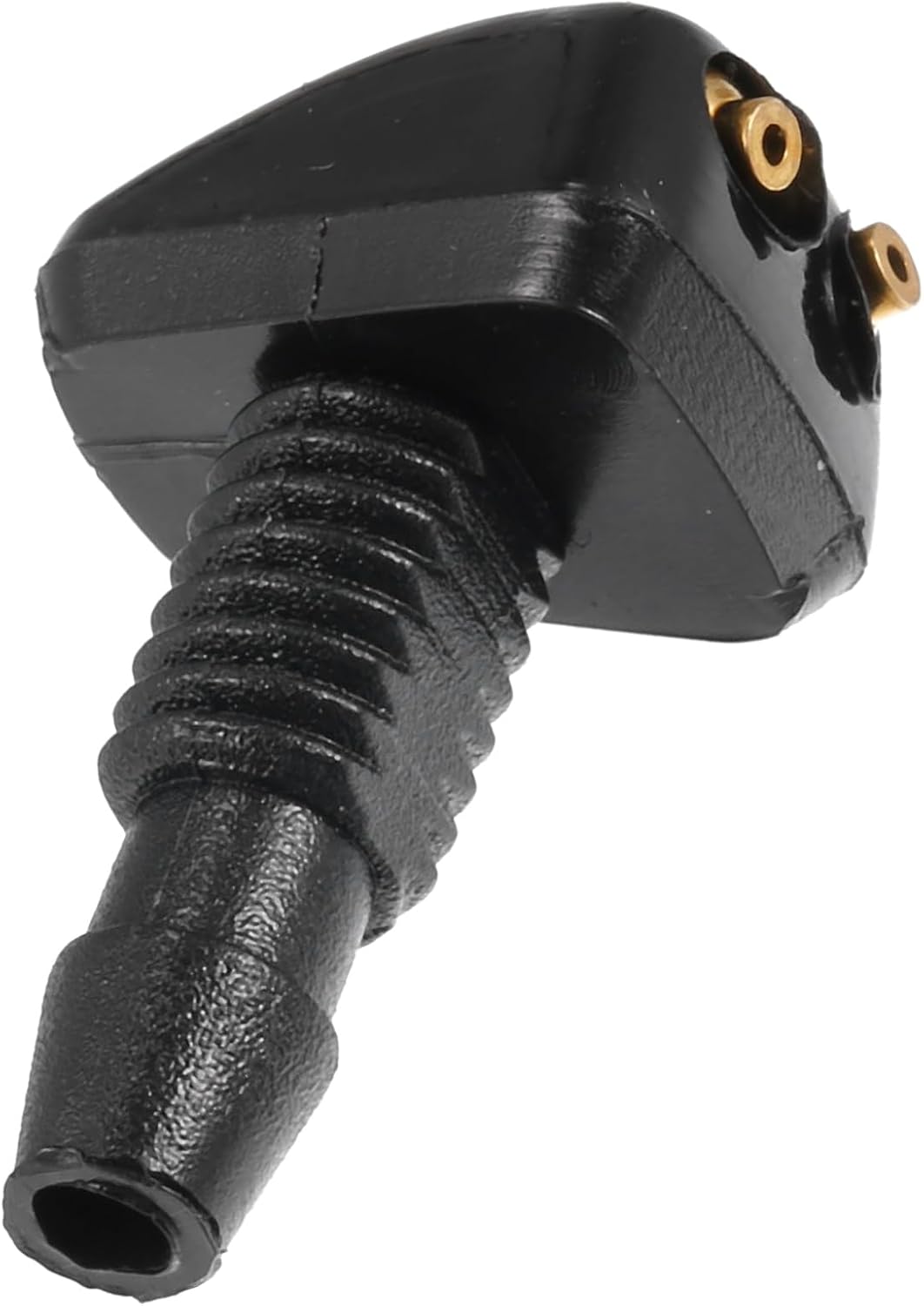 4Pack Front Windshield Wiper Spray Nozzle Universal Fit Washer Jet Nozzles For Car Hood Mount Black