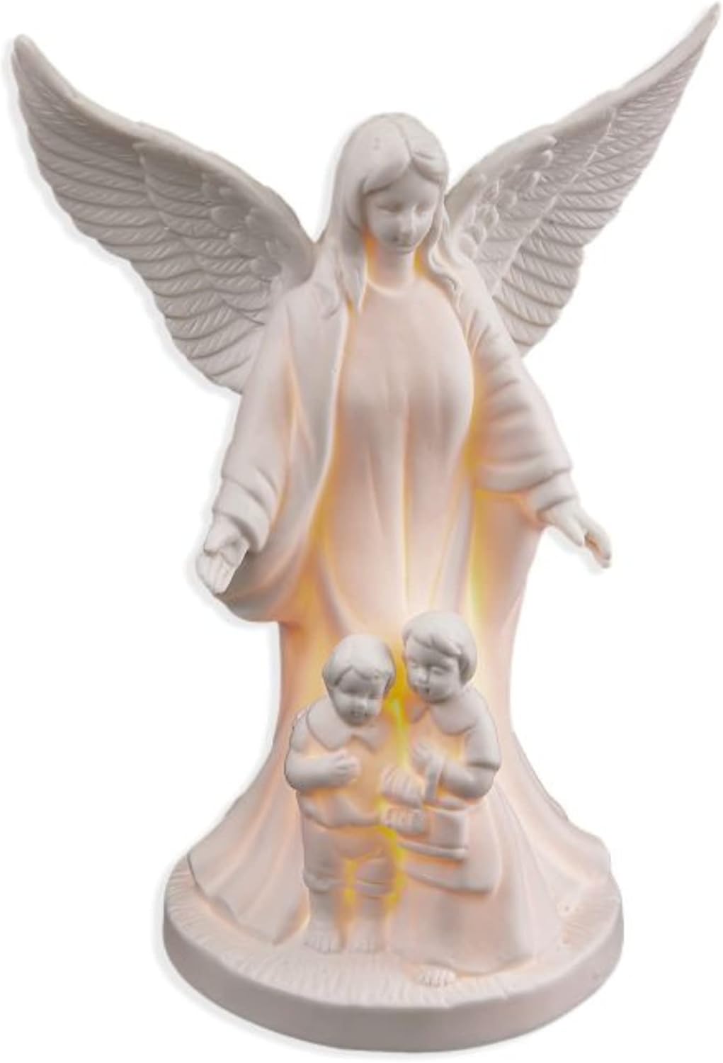 Needzo Guardian Angel Night Light, Plug in with On and Off Switch, Bedroom, Bathroom, Hallway Decor, 6.5 Inches