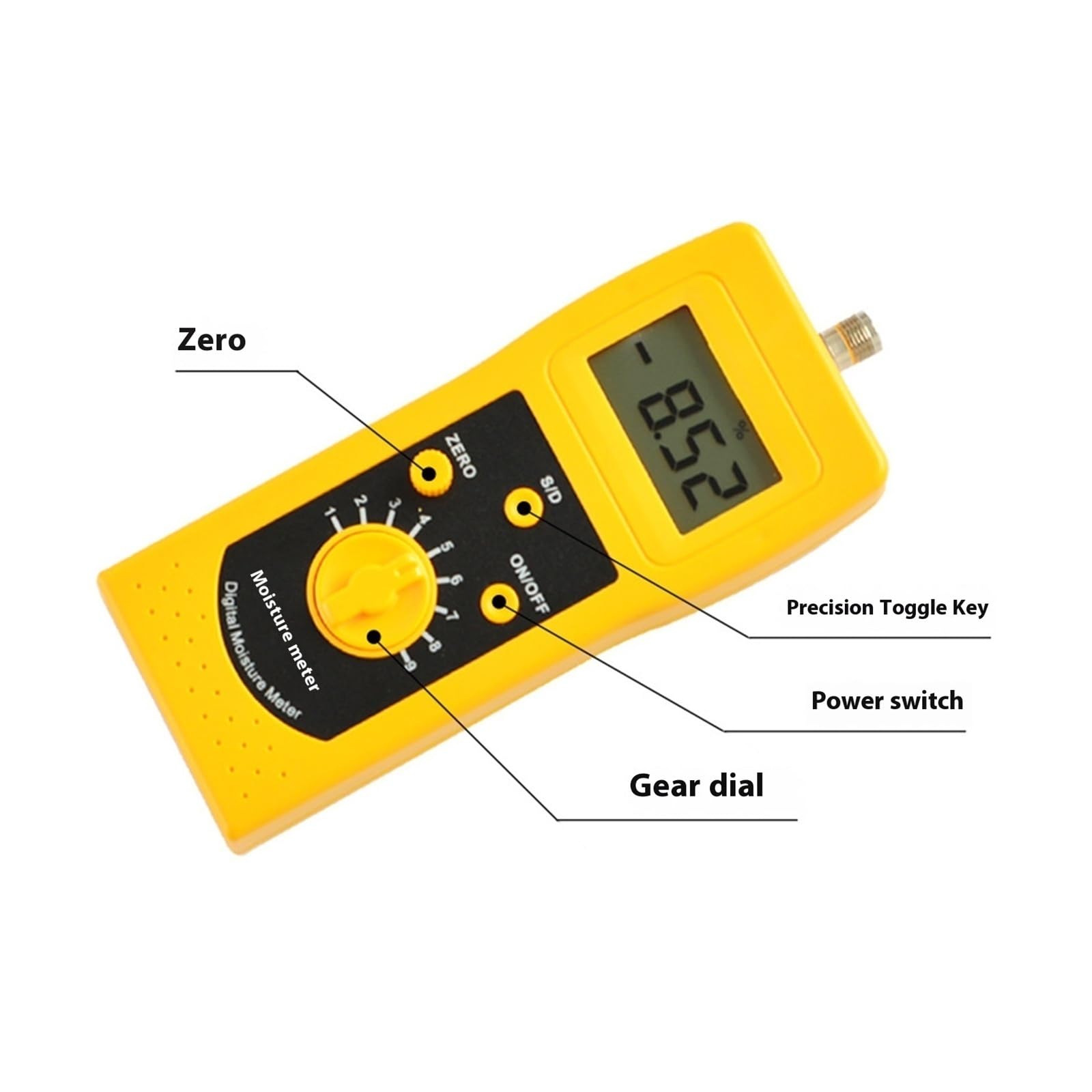 Feuchtigkeitsmesser, Sawdust Moisture Meter, Wood Chip, Measuring Range 0-80, Accuracy 0.5