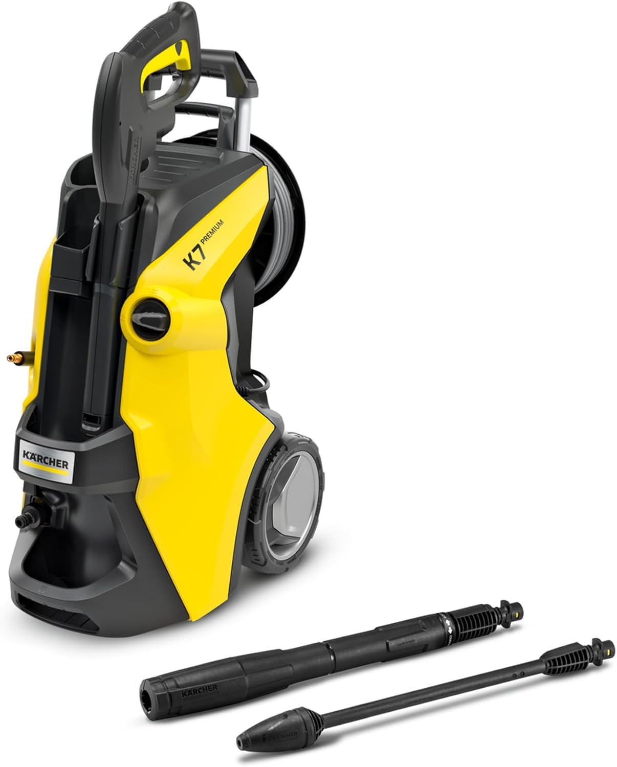 Kärcher Hochdruckreiniger K 7 Premium Power, Druck: max. 180 bar, Fördermenge: 600 l/h, Flächenleistung: 60 m²/h, Gewicht: 17,9 kg, Flex-Hochdruckschlauch, Dreckfräser, Strahlrohr