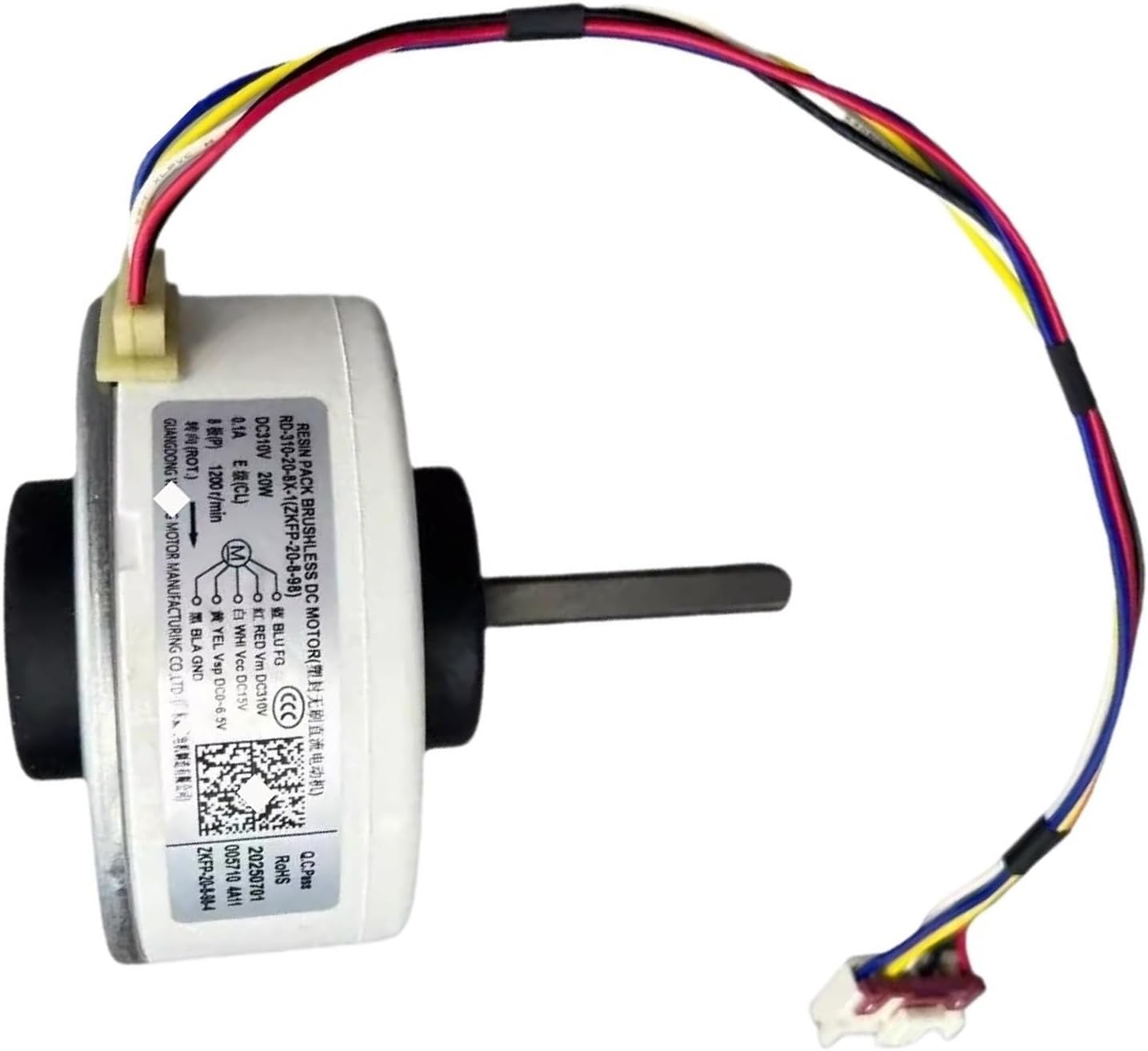 DC310V 20W Air Conditioner DC Motor,Compatible For Xiaomi, RD-310-20-8X-1 ZKFP-20-8-98 Air Conditioner Fan Motor Replacement