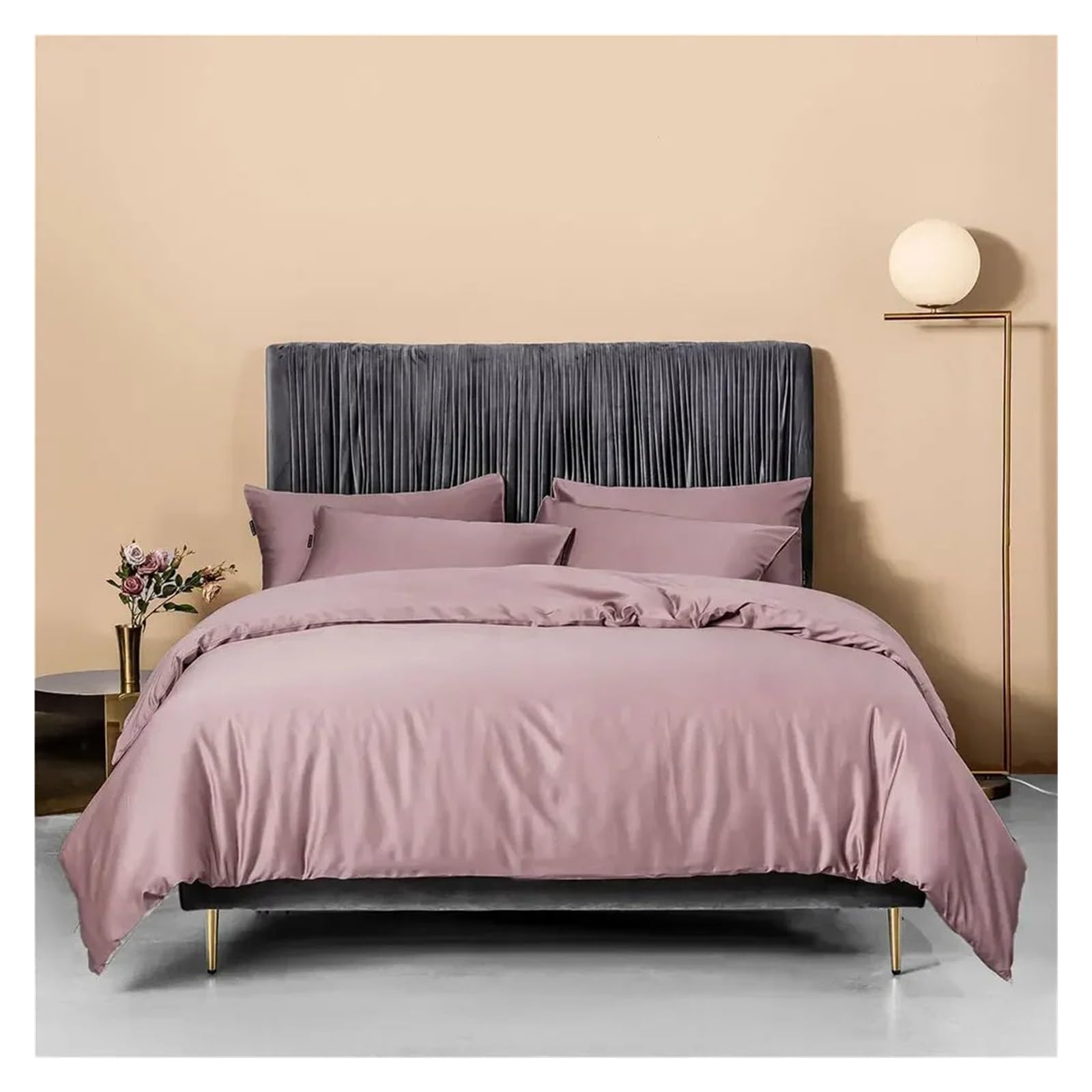 Housse de couette en coton égyptien et son ensemble de literie de luxe blanc