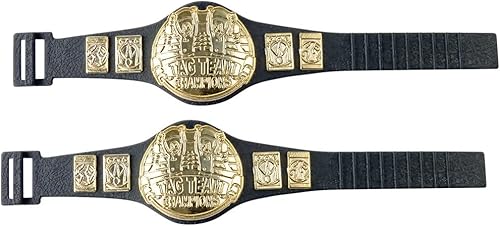 Juego de 2 cinturones de campeonato de equipo para figuras de acción de lucha libre 575 pulgadas de largo