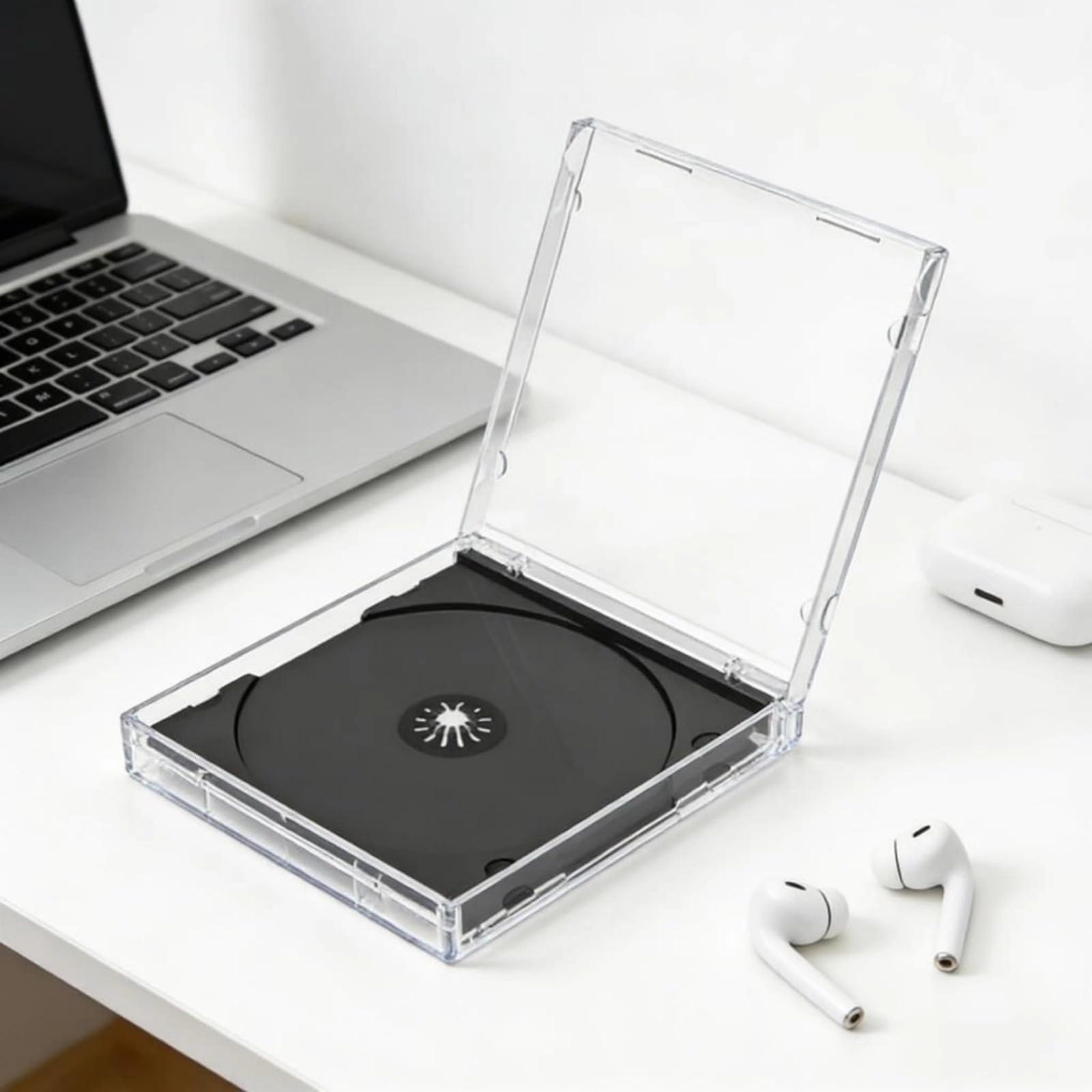 20 supporti per dischi in ABS resistenti con design impilabile per risparmiare spazio, organizer per dischi regalo